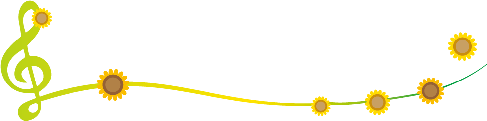 Estoy Agradecida Por - イラスト ライン ひまわり (1000x250)