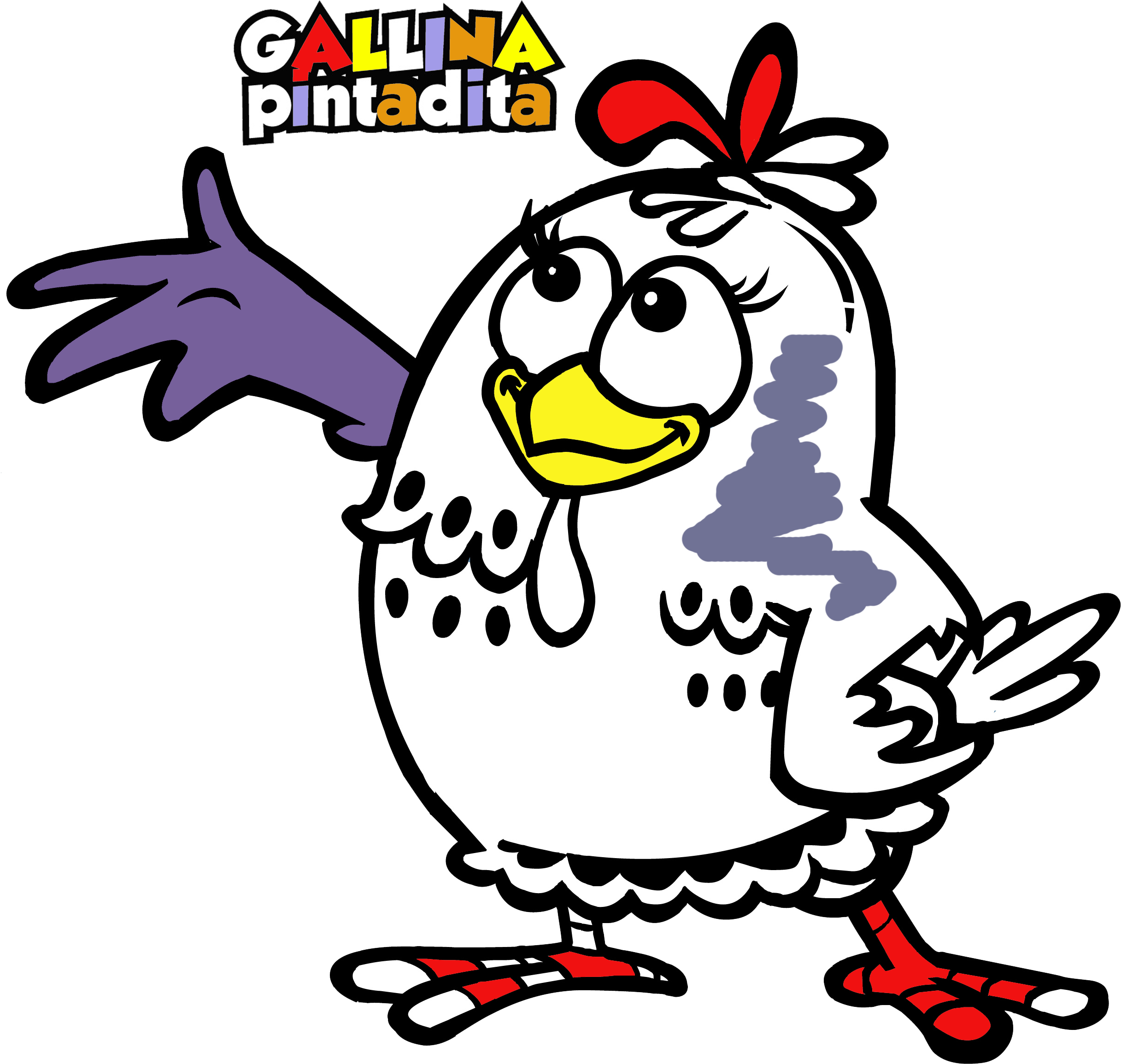 Gallina Pintadita Educa - Galinha Pintadinha Imagens Para Colorir (2433x2310)