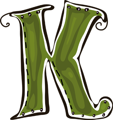 Sgblogosfera María José Argüeso - Vinilo Infantil Dibujo Letra K (374x397)