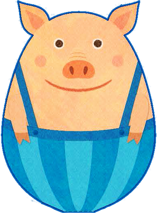 Conejo Pirata - Piezas - Domestic Pig (886x1122)