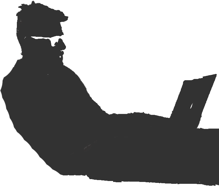 Chris On Seat Sihouttee Favicon - Silhouette (732x715)