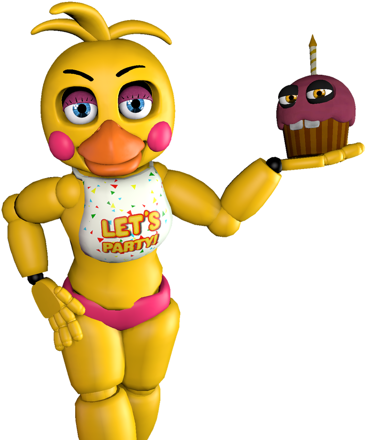 Toy Chica render By Arrancon On Deviantart - Fnaf Toy Chica Render.