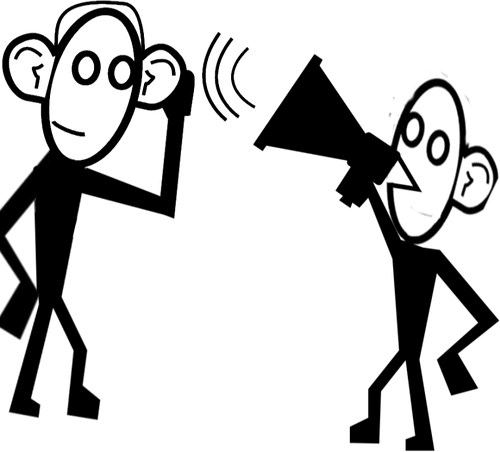 Talk And Listen Clipart (500x452)