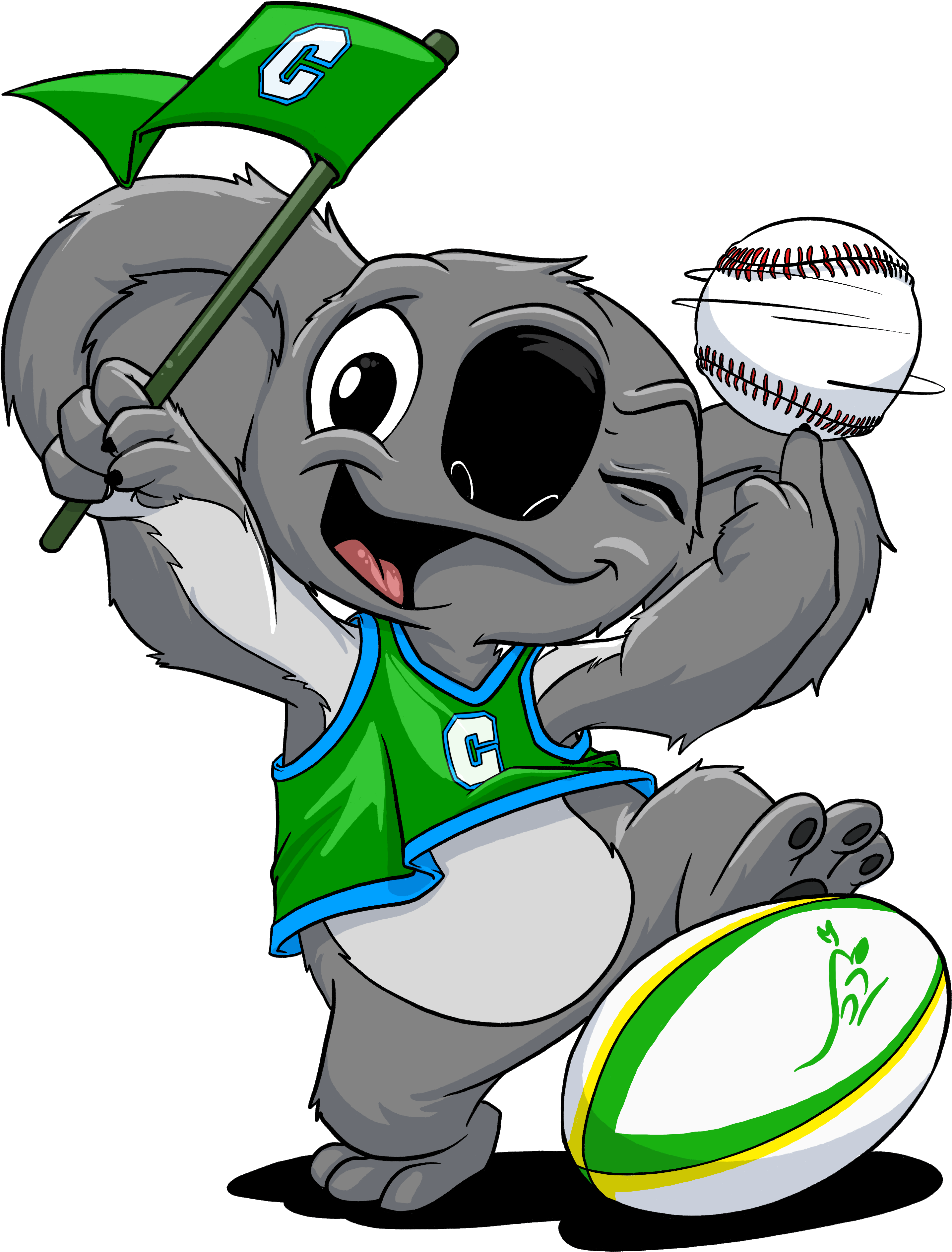 Sports Day Concept - Cartoon (4000x4000)