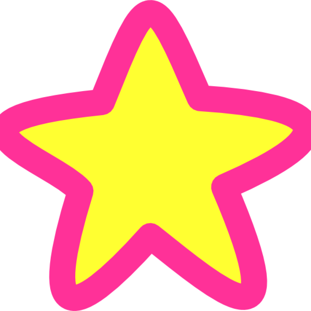 Pink Stars Clipart Pink Yellow Star Clip Art At Clker - Star Clipart Gifs (1024x1024)