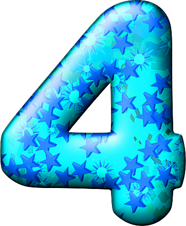 Party Balloon Cool Numeral - Balloon Letter 4 Png (377x458)