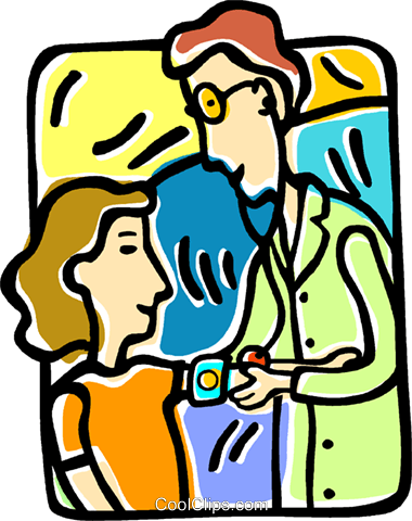 Doctor Checking Blood Pressure Royalty Free Vector - Verificação De Pressão Png (380x480)