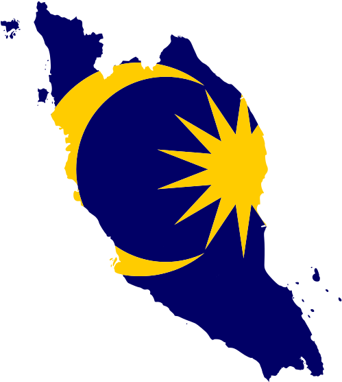 Flag Map Of West Malaysia - West Malaysia Flag Map (666x666)