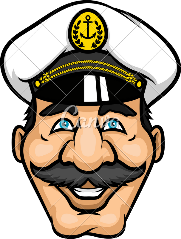 Ship Captain Cartoon Character - Sea Captain (607x800)