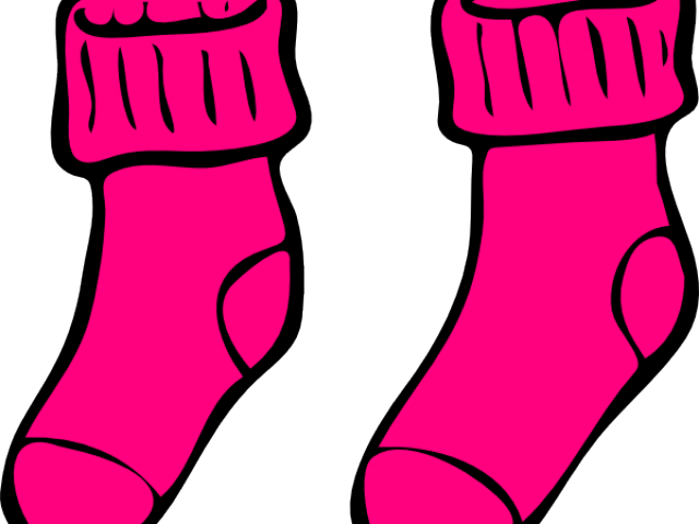 Pink Clipart Socks - Socks Clip Art (640x480)