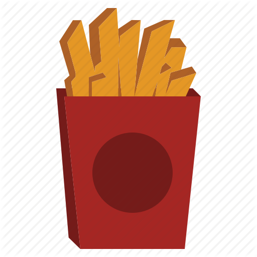 And Drink By Ddara Fastfood French Fries - Paper (512x512)