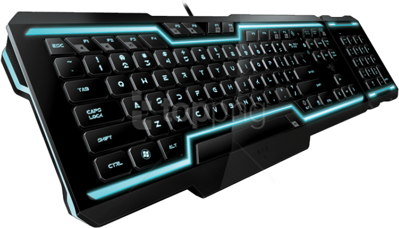 Free Png Keyboard Png Images Transparent - Razer Tron Keyboard (850x638)