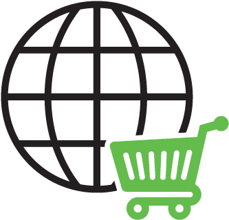 Shopify Ecommerce Fast & Cost Effective Route To More - Globe Icon (406x406)