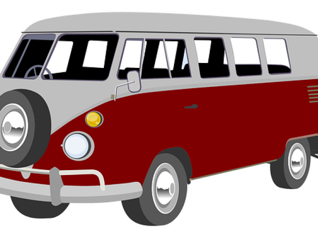 Vans Clipart Camper Van - Vw Bus Retro Png (640x480)