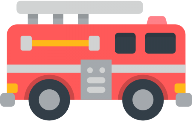 Fire Truck Clipart Fire Van - Fire Truck Png (640x480)