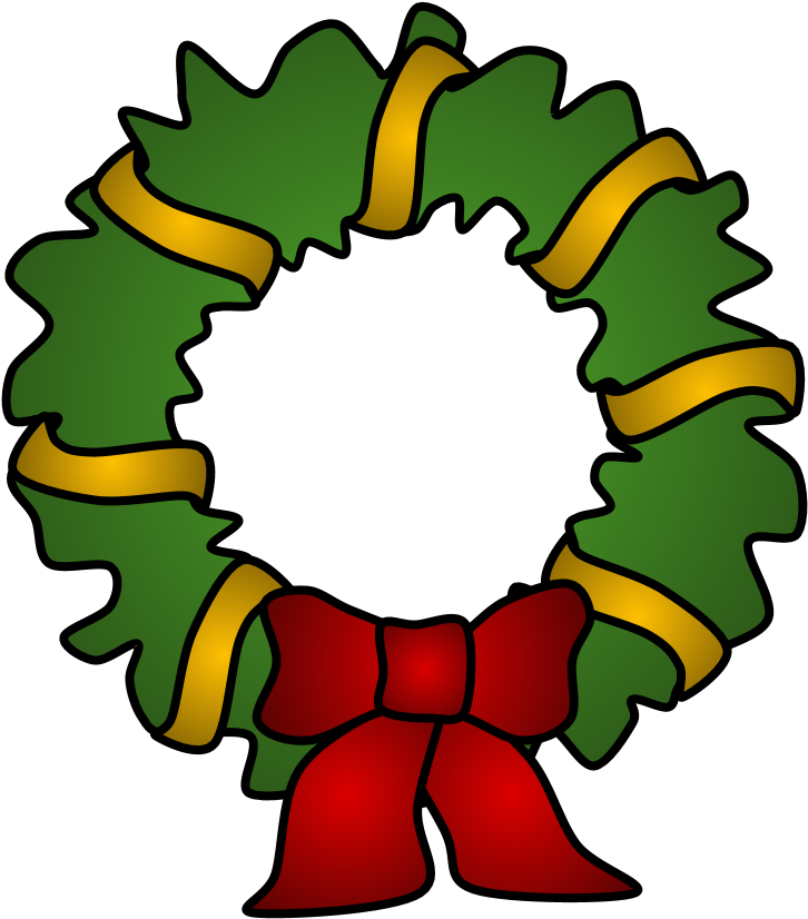 Wreath, Gold Tinsel - Icono De Feliz Navidad (816x1056)