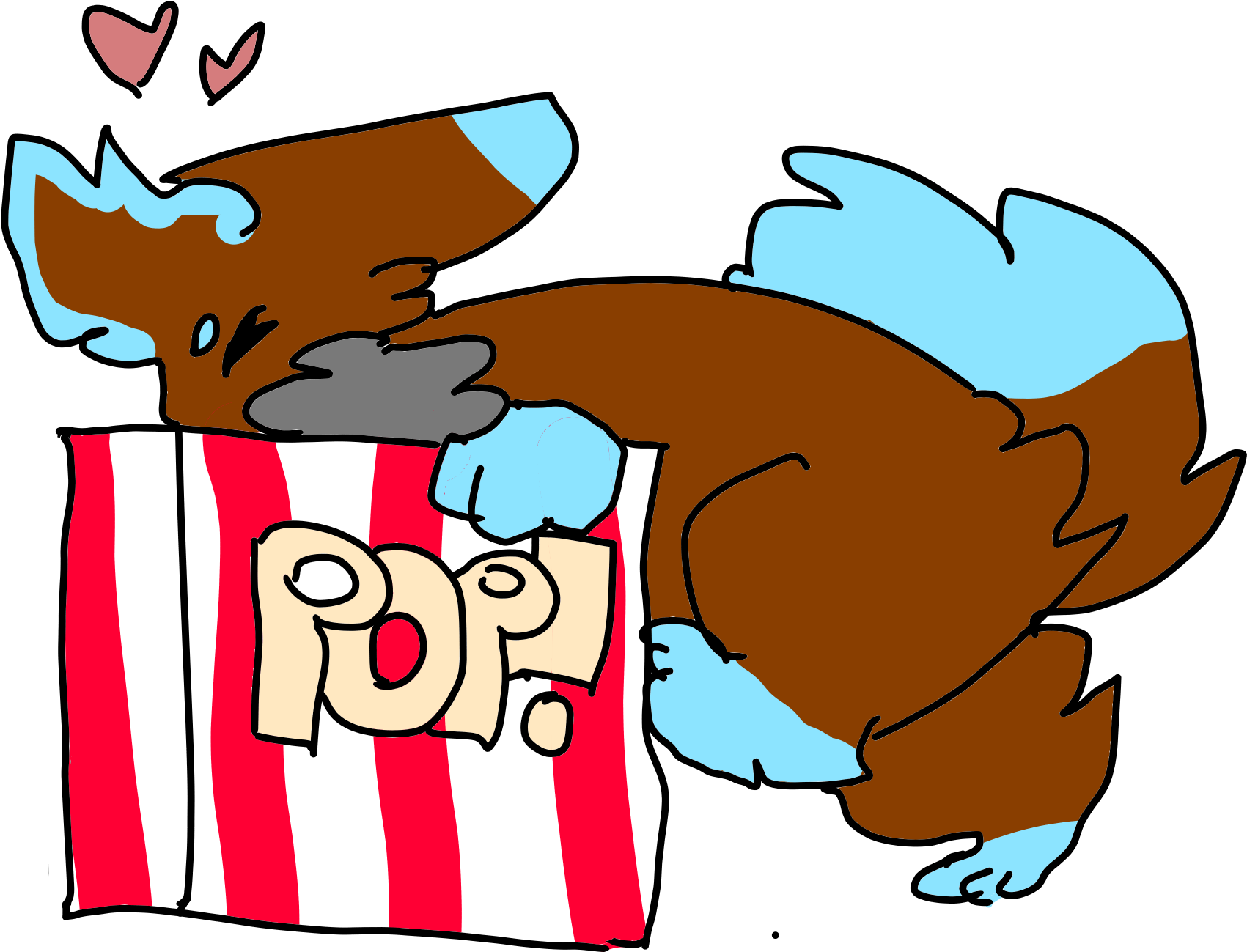 Will Drink Popcorn Crumbs By Fyshcakes Will Drink Popcorn - Cartoon (2048x1536)