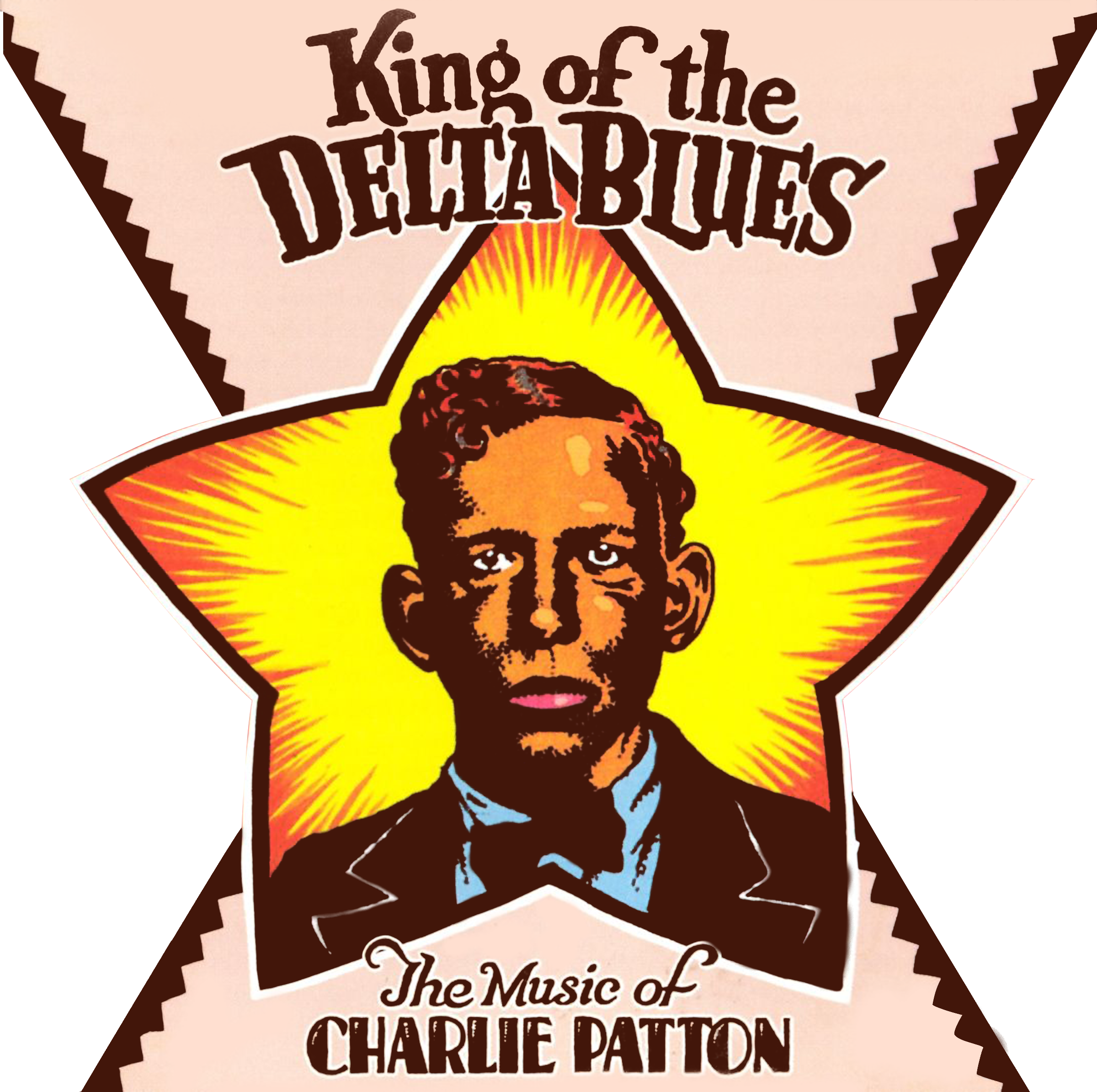 King Of The Delta Blues Album Covers, Blues Artists, - Charley Patton King Of The Delta Blues (2400x2389)