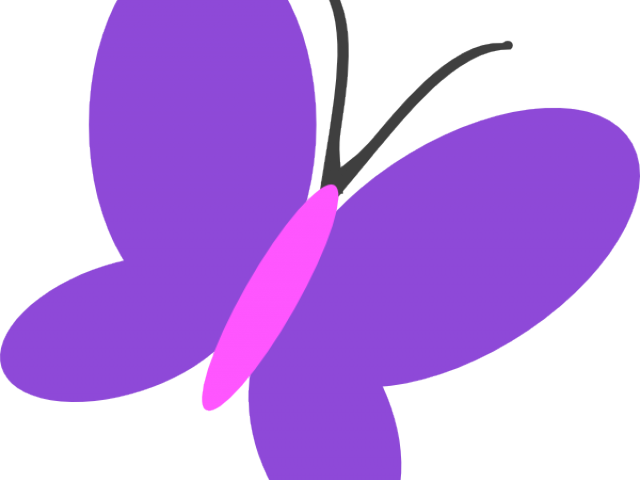 Svg Black And White Download Balloons Cliparts Download - Butterfly Clip Art Purple (640x480)