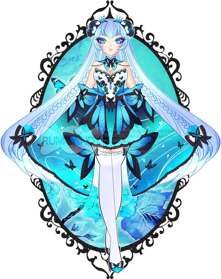 Mo-nian In Ayayaya Butterfly Outfit R202 - Illustration (720x900)