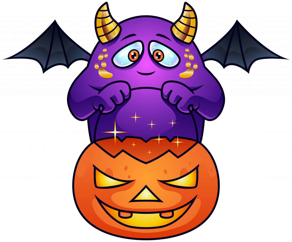 Scary Halloween Monsters Clipart - Halloweenmonster (1024x848)