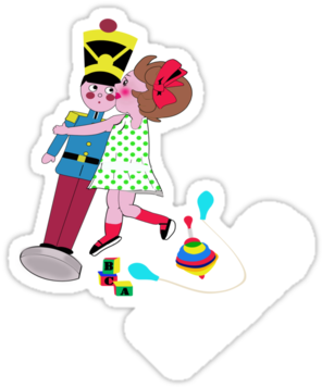 Vintage Toys By Capricedefille - Illustration (375x360)