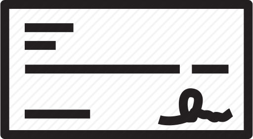 Size Icon - Cheque Icon Transparent (512x282)