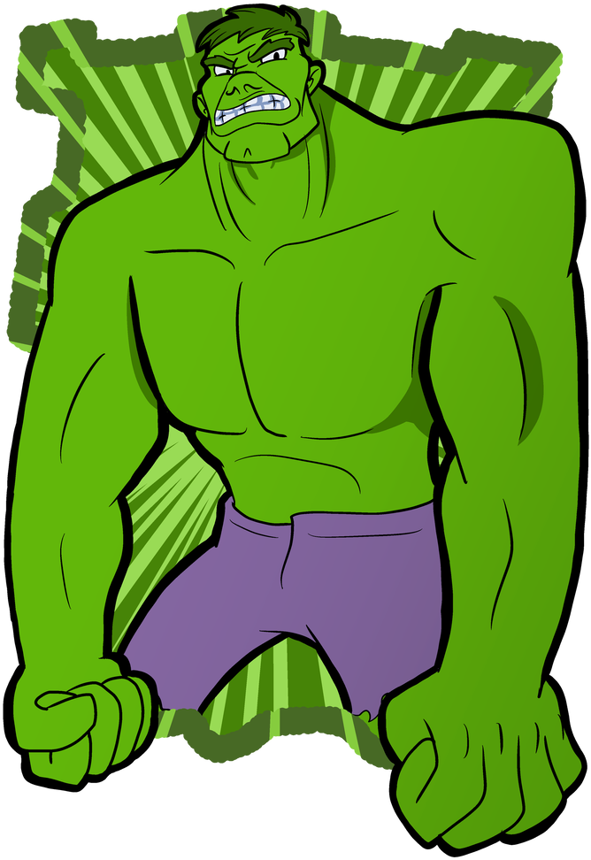 Incredible Hulk By Silvercrab - Cartoon (752x1063)