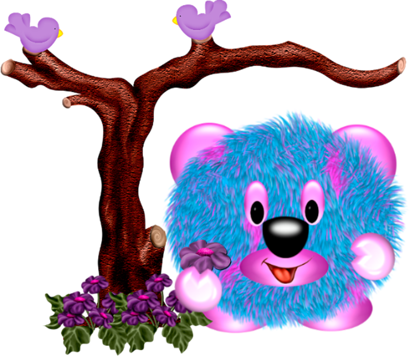 Fuzzy Wuzzy Cartoon Monsters, Little Monsters, Smiley - Illustration (800x693)