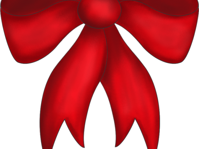 Holiday Clipart Bow Tie - Red Christmas Bow (640x480)
