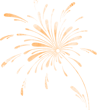 Clip Arts - Firework Orange Png (327x372)