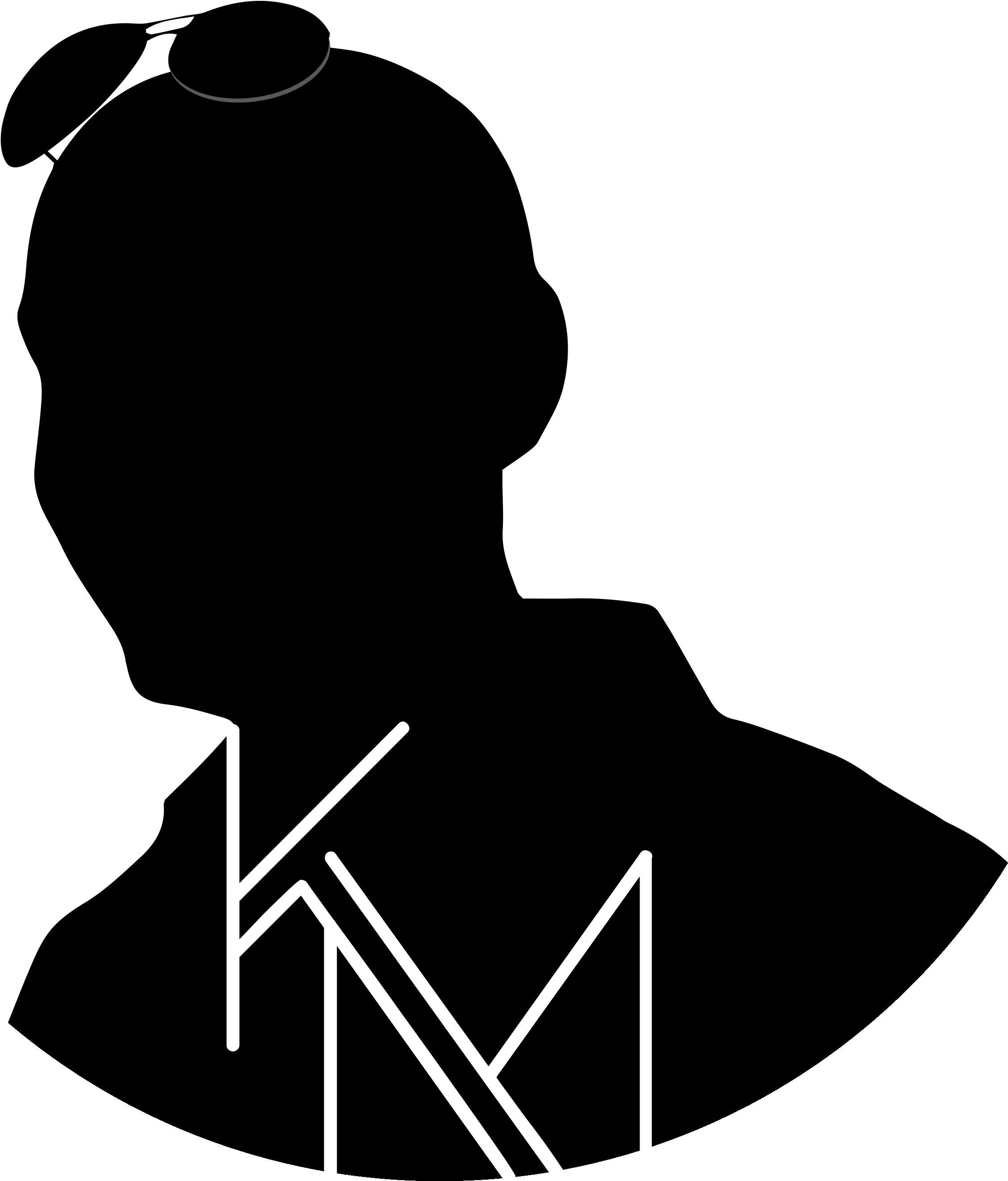 Kevin Miner - うさぎ 黒 イラスト (2500x3000)