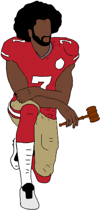 Colin Kaepernick Kneeling Cartoon - Colin Kaepernick Kneeling Cartoon (900x829)