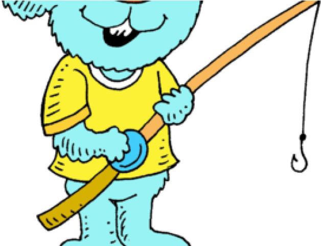 Fishing Rod Clipart Childrens - Cartoon (640x480)