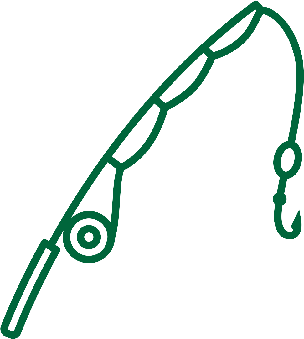 Rods Line Baits Lures - Draw A Fishing Pole (1200x1200)