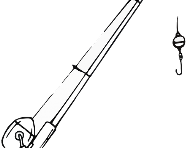 Fishing Rod Clipart Sketch - Fishing Rod (640x480)
