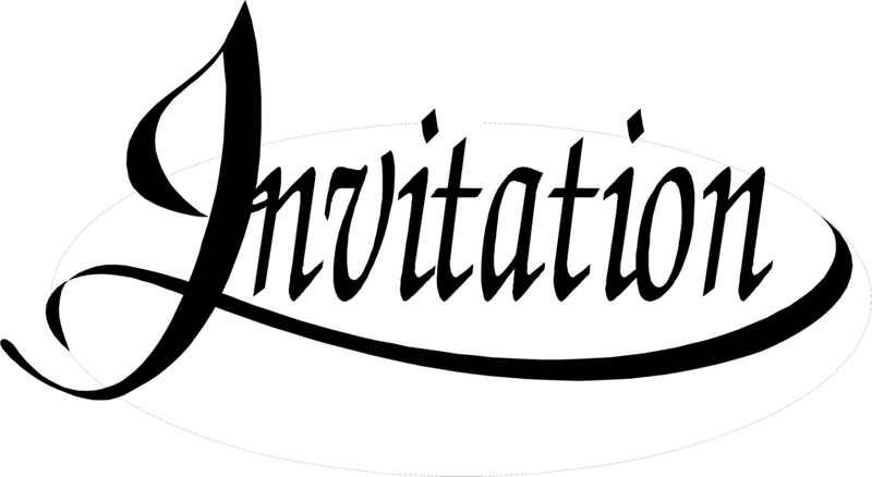 Black And White Invitationswedd Org Collection Of - Wedding Card Clipart Black And White (800x438)