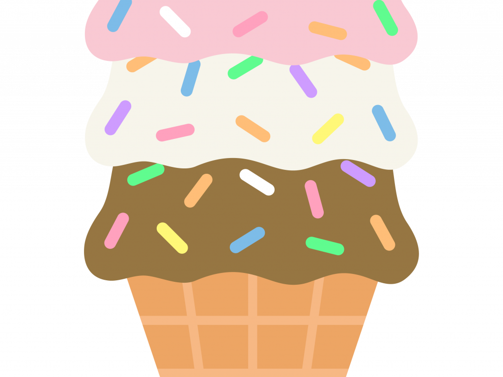 Download Ice Cream Cone Clip Art - Cute Ice Cream Cone Drawings (1024x768)