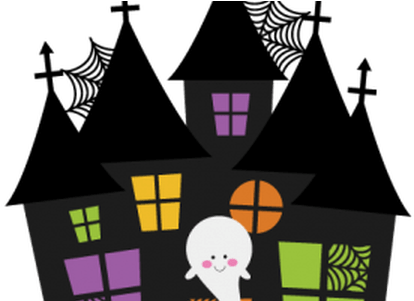 Haunted House Clipart Clip Art - Halloween House Clip Art (450x300)