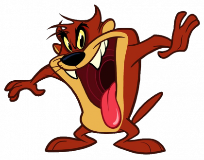 And Of Course It Doesn't Do Justice To The Divorce - Tasmanian Devil Cartoon (420x329)