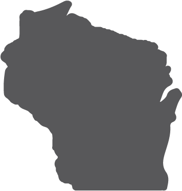 Wi - Wisconsin Map (365x408)