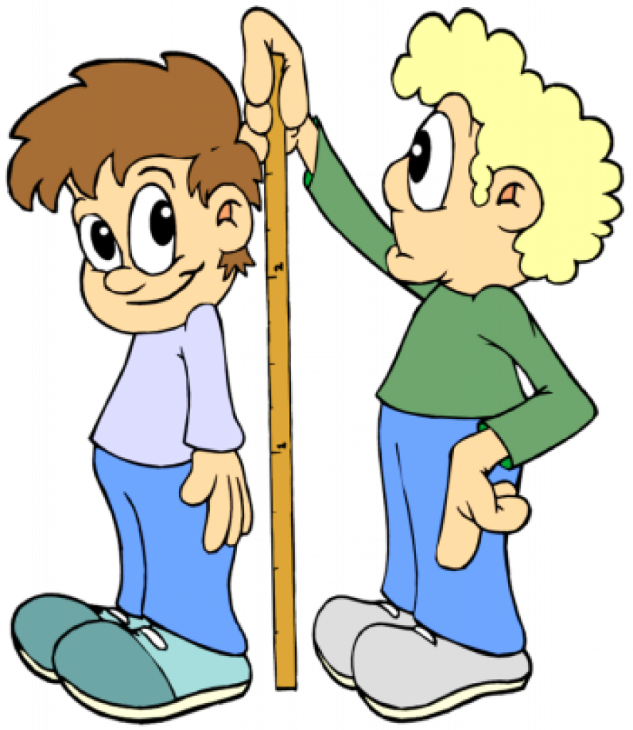 Kid Measuring Clip Art - Measuring Height Clipart (887x1024)