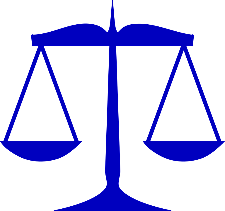 Scale Clipart Weighted - Scales Of Justice Clip Art (768x720)