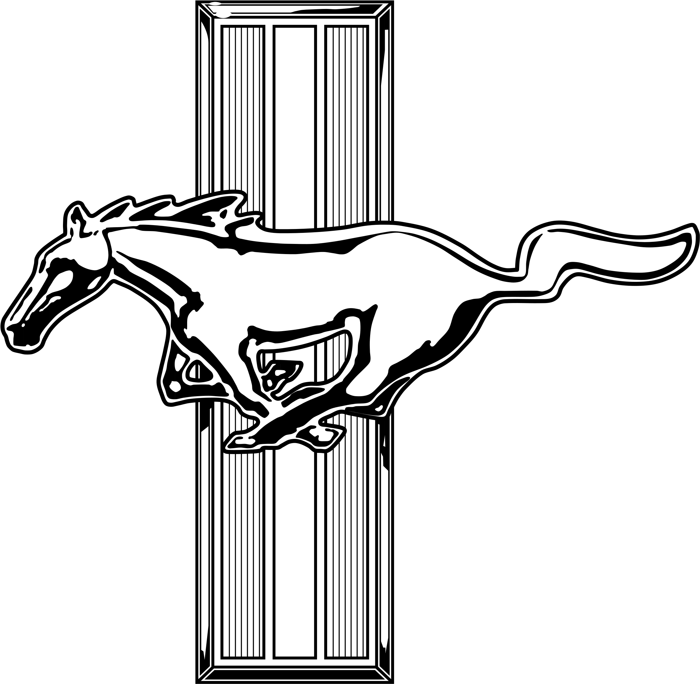 2400 X 2400 4 1 - Ford Mustang Logo Transparent (2400x2400)