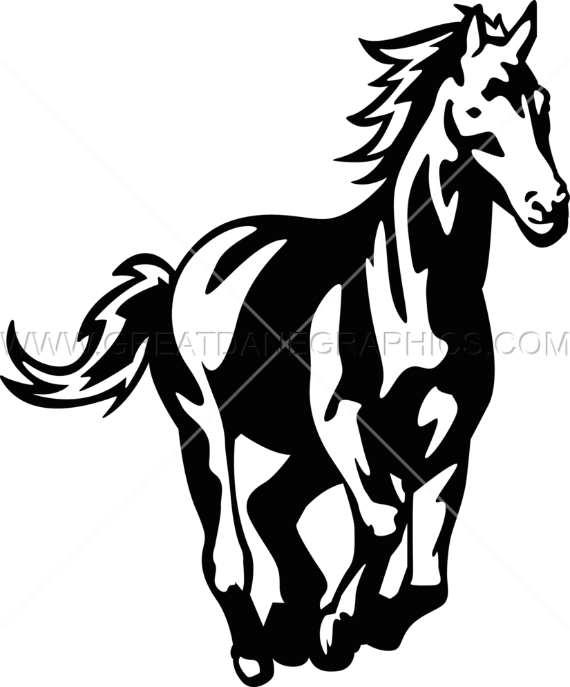 Horse Production Ready Artwork For T Shirt Ⓒ - Horse (825x994)