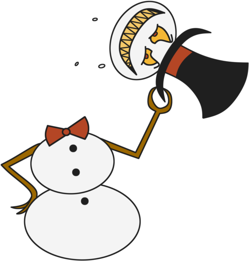 By Sumperson On - Evil Cartoon Snowman (866x923)
