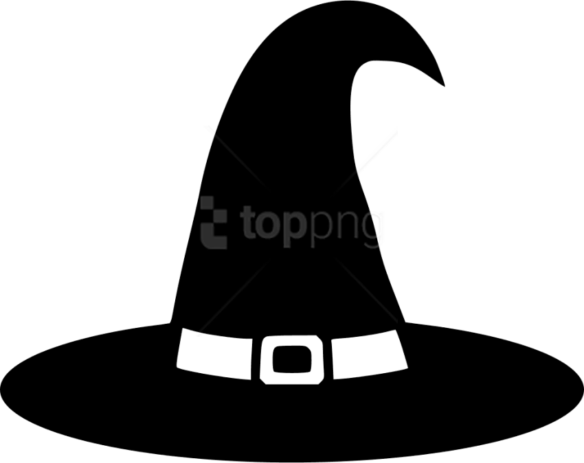 Free Png Download Witch Hat Clipart Png Photo Png Images - Clip Art Witch Hat Black And White (850x675)