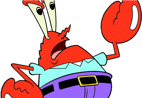 Mr Krabs Png Collection Of 14 Free Brigading Clipart - Mr Krabs Transparent Background (484x329)