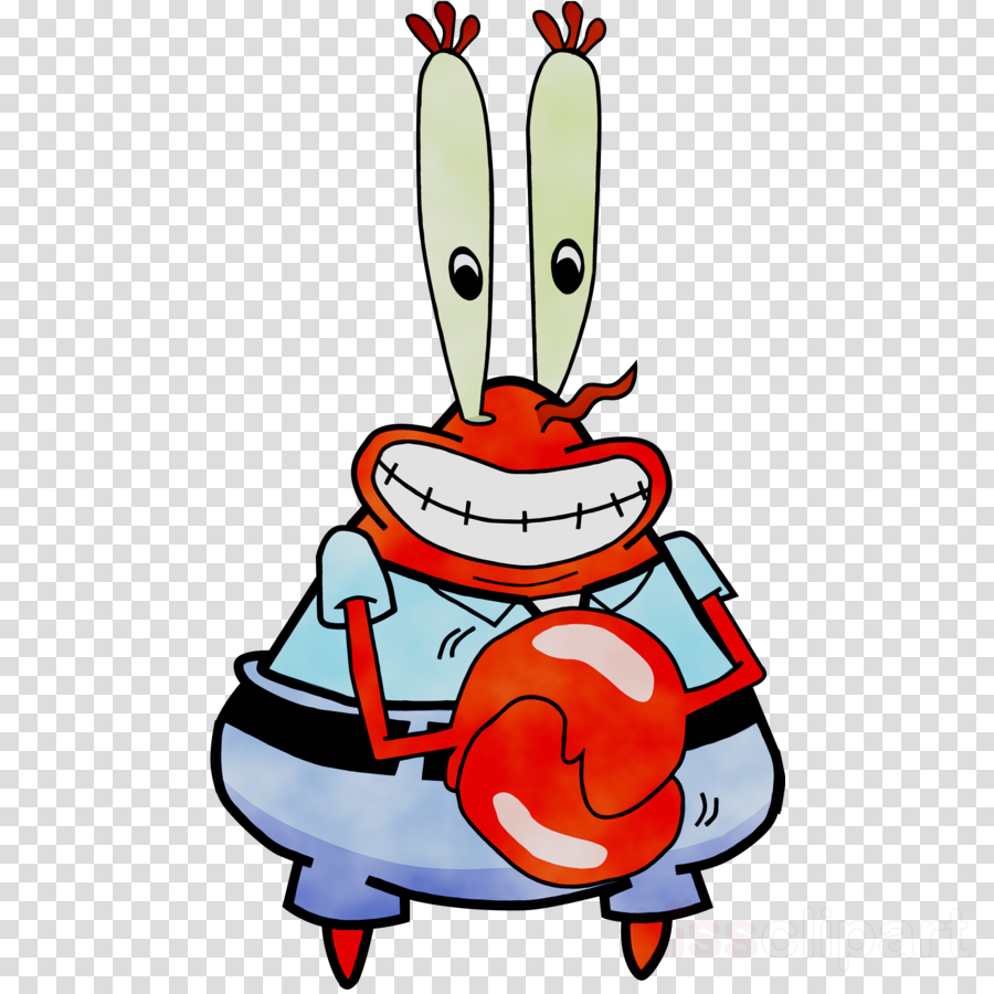 Mr Krabs Transparent Clipart Mr - Spongebob Characters Png Mr Krabs (900x900)