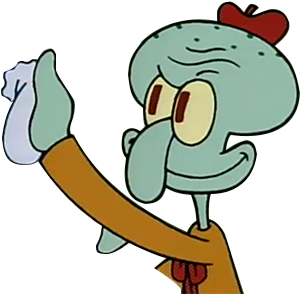 Squidward Nose Transparent - Squidward Nose Now It's Art (576x410)